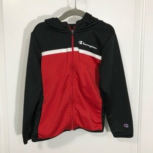 Champion Kids Hoodie in Red and Black